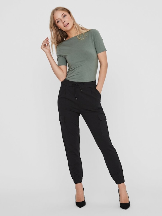 Actual product image Vero Moda Scoop neck top with short sleeves (M)