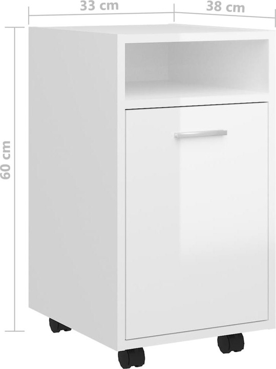 Actual product image VidaXL Beistellschrank (33 x 38 x 60 cm)
