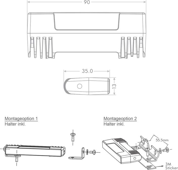 Image du produit LED-Martin Frontblitzer ECE-R65 Klasse 2 mit Tag-/Nachtschaltung