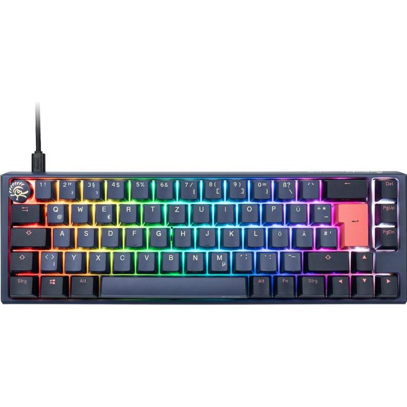 Thumbnail - Ducky One 3 Cosmic Blue SF Gaming Tastatur, RGB LED - MX-Speed-Silver (DE, Kabelgebunden), Tastatur, Blau
