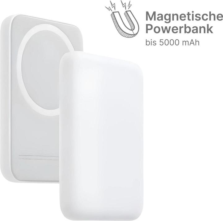 Produktbild Hermex Magnetische Powerbank Kabellose Ladestation PowerCharger Wireless (5000 mAh, 20 W)