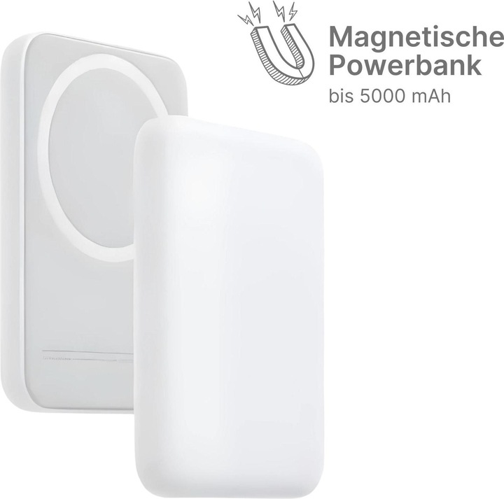 Image du produit Hermex Banque d'énergie magnétique Station de recharge sans fil PowerCharger Wireless (5000 mAh, 20 W)