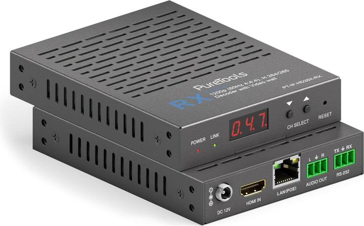 Produktbild Purelink Puretools HDMI IP Receiver, H.264/265 IP (RJ45 (1x))