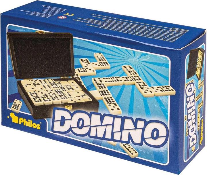 Actual product image Philos Domino double walnut look (English, French, German, Italian, 2 - 4 Players)