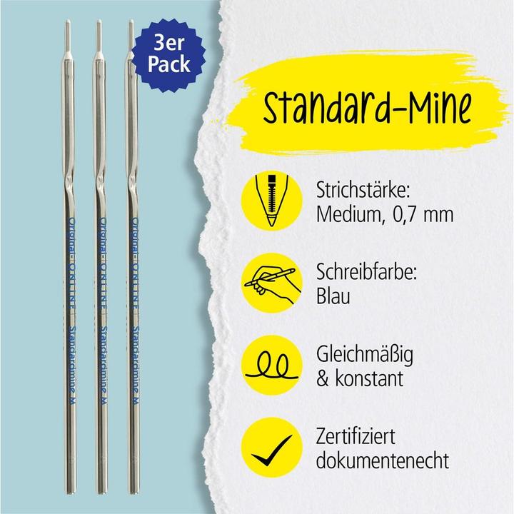 Produktbild Online Kugelschreiber-Minen M 40000/3 (Blau, 0.50 mm, 3 Stk.)