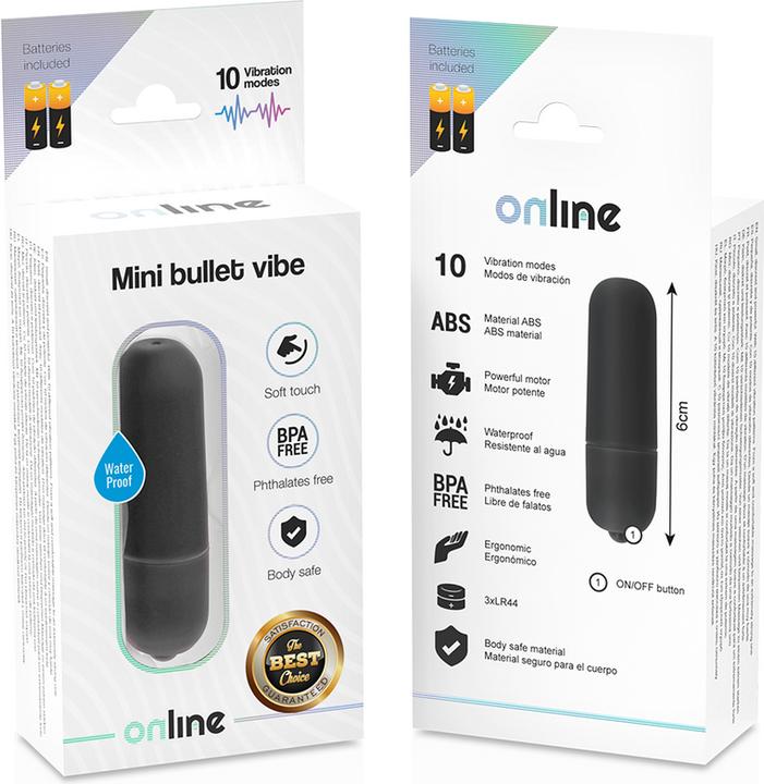 Immagine prodotto Online Vibrazione Mini Bullet - Nero