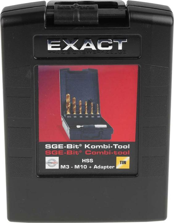 Actual product image Exact SGE-Bit HSSG Combi-Tool Set TIN M3-M10