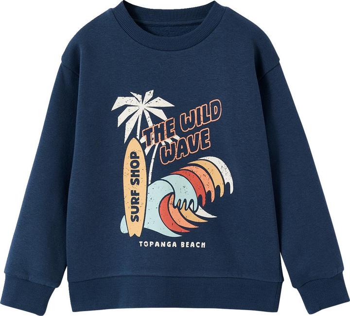 Produktbild Vertbaudet Jungen Sweatshirt mit Print vorn (116)