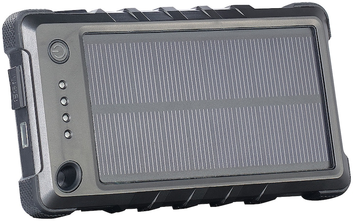 Produktbild Revolt Wetter- & stossfeste Solar-Powerbank (8000 mAh, 1 W, 29.60 Wh)