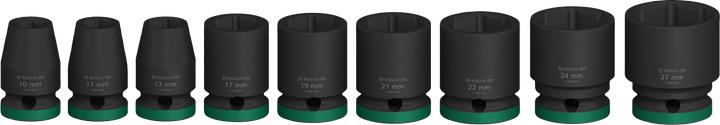 Image du produit Bosch Professional Zubehör Jeu de douilles PRO Impact, 1/2", standard, 9 pièces (19 mm, 24 mm, 22 mm, 10 mm, 21 mm, 27 mm, 17 mm, 11 mm, 13 mm)