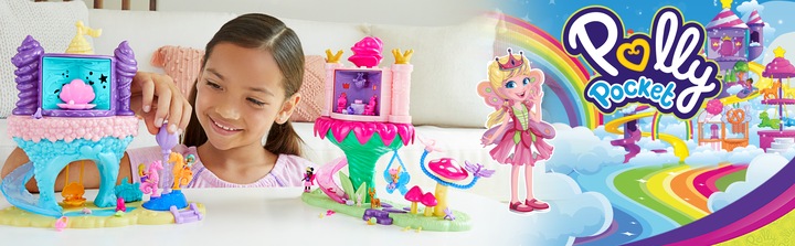 Produktbild Polly Pocket Regenbogen-Einhornspass Feenflug