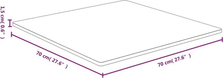 Produktbild VidaXL Douglas (70 x 70 x 1.5 cm)