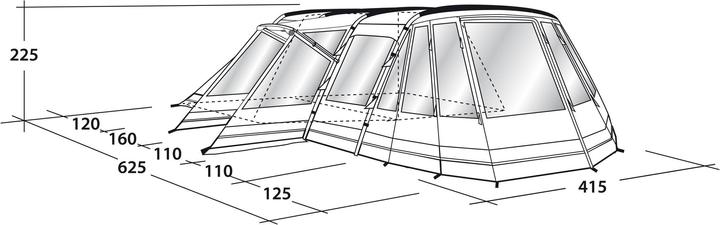 Actual product image Outwell Montana 6P (Tunnel tent, 41.80 kg, 6 persons)