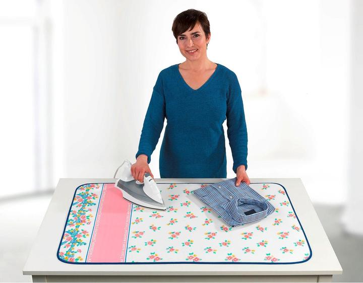 Wenko Blitzbügler-Bügeldecke Mod. Blütenpracht 100 x 65 cm (100 x 65 cm)