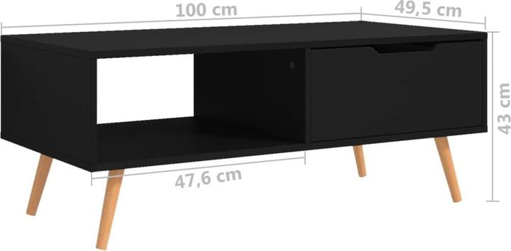 Image du produit vidaXL Couchtisch (49.50 x 100 x 43 cm)
