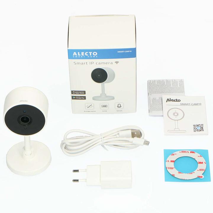Image du produit Alecto SMART-CAM10 - Smart wifi camera, aan domotica koppable IP camera - Wit (1920 x 1080 Pixels)