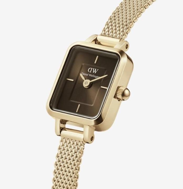 Actual product image Daniel Wellington Quadro Mini Evergold Amber Gold (Analogue wristwatch, 15.50 mm)