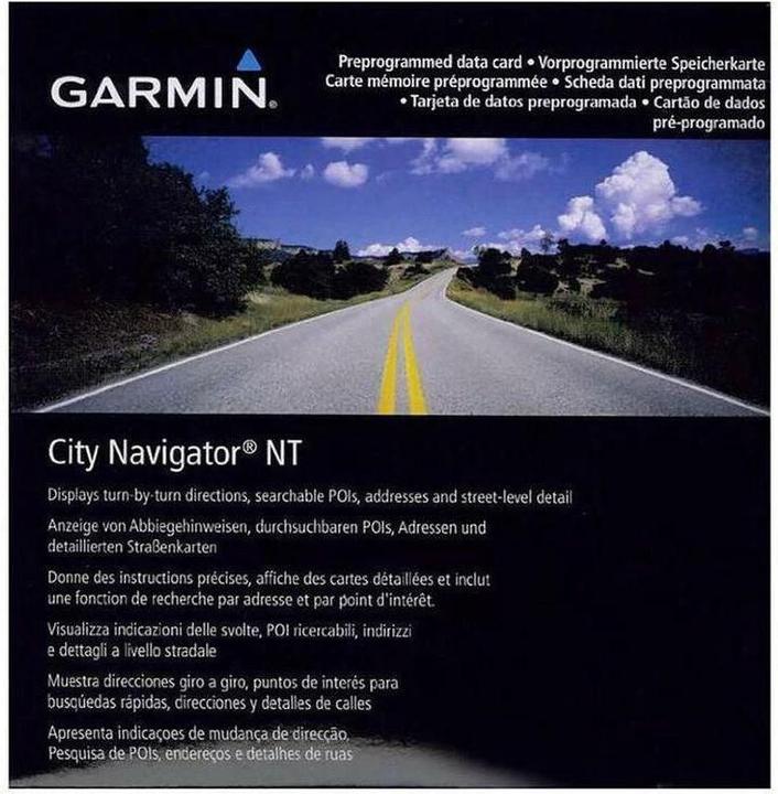 Actual product image Garmin City Navigator NT Southeast Asia