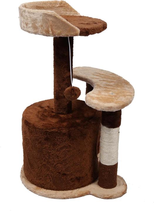 Produktbild Wiltec Kratzbaum 67cm Braun/Beige Katzen Kletterbaum Katzenkratzbaum Katzenbaum (67 cm, Braun+Beige)