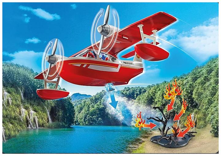 Actual product image Playmobil Fire-fighting aircraft with extinguishing function (71463)