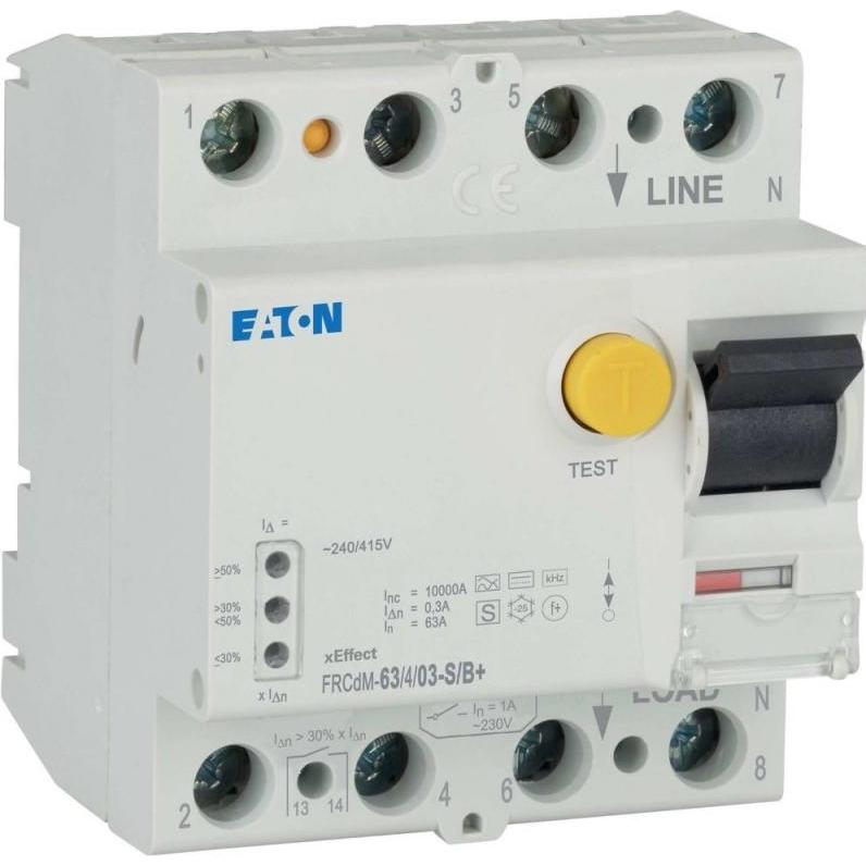 Thumbnail - Eaton, Schutzschalter, MOE FRCDM-63/4/03-S/B+ dig. FI-Schalter 63A 4p 300mA Typ S/B+