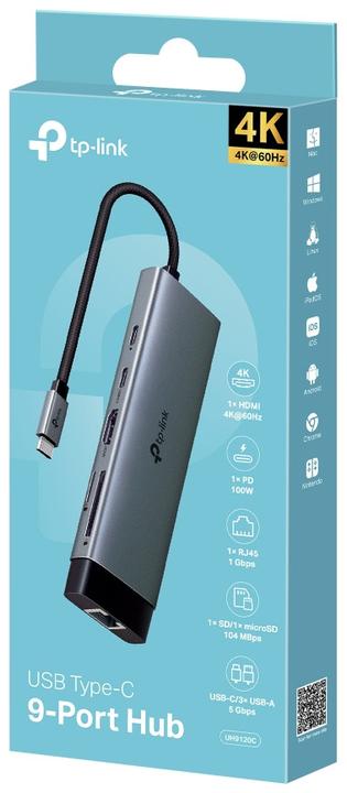 Produktbild TP-Link UH9120C (USB-C, 9 Ports)
