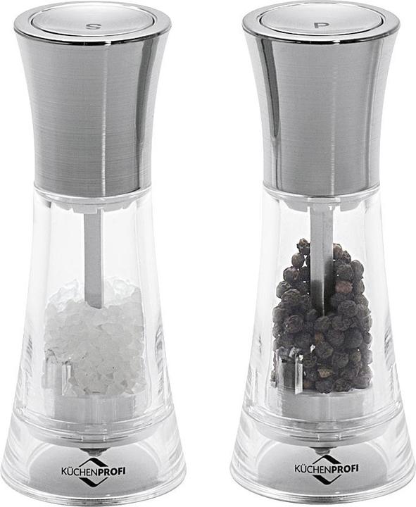 Produktbild Küchenprofi New York Salz- und Pfeffermühlen-Set Edelstahl (Pfeffer, Salz)