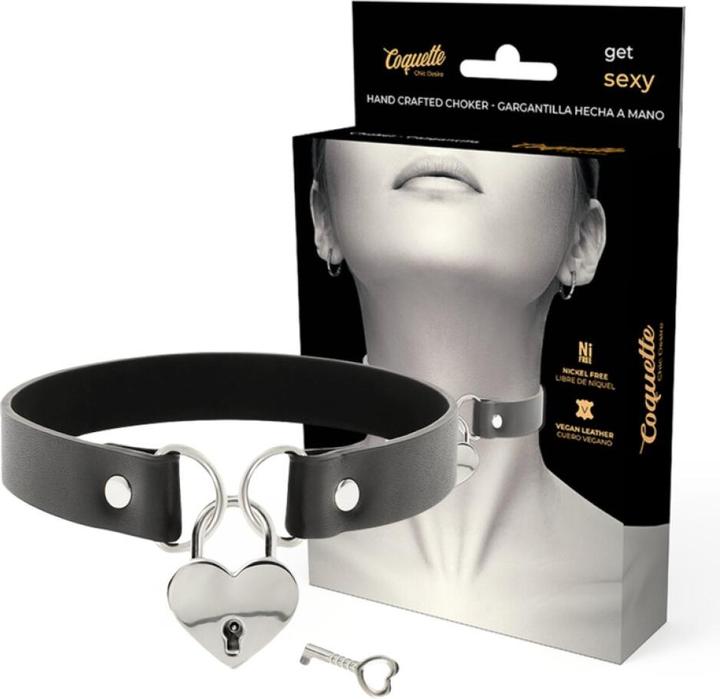 Coquette Chic Desire Handmade Choker Key Heart