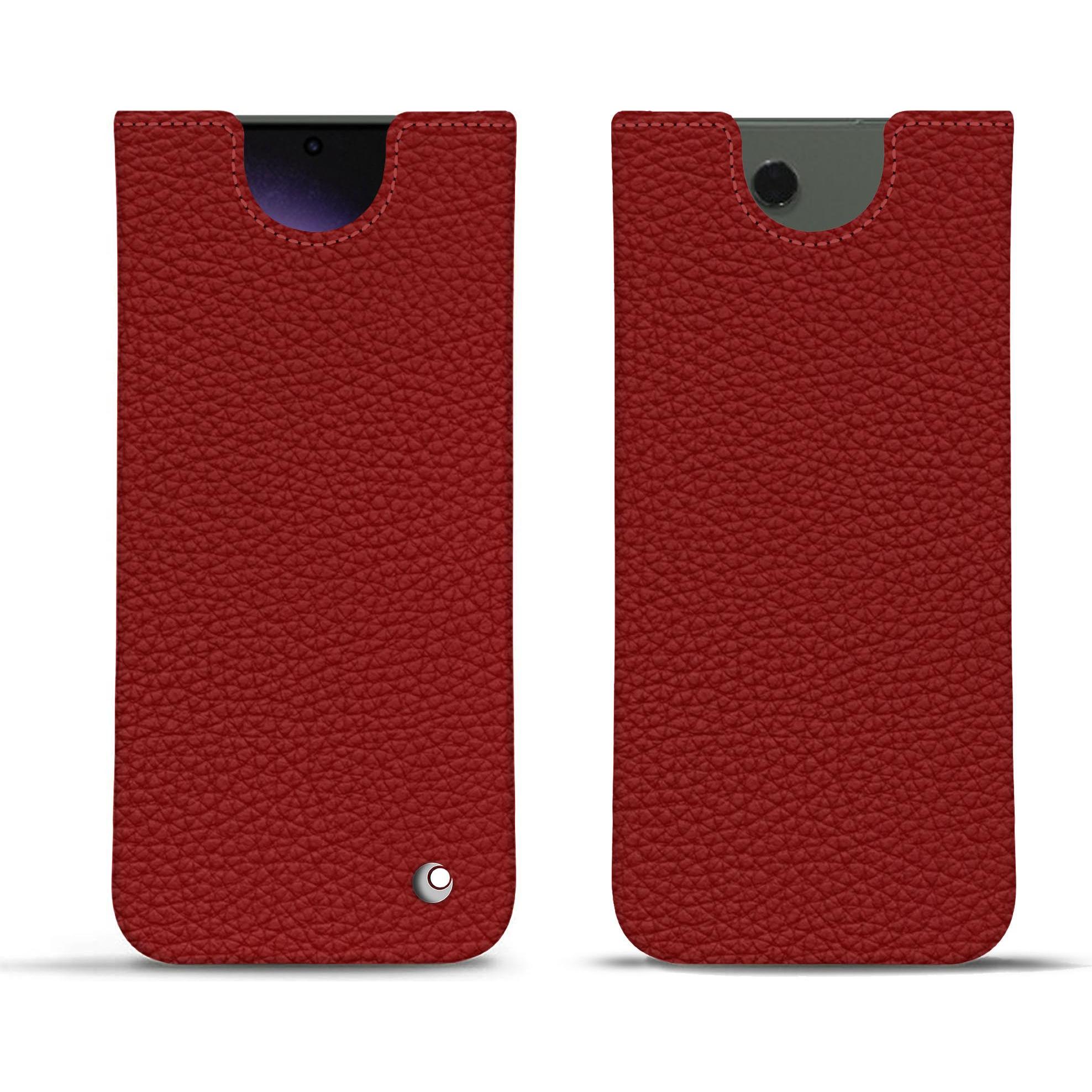 Noreve Lederschutzhülle (Samsung Galaxy S24 Ultra), Smartphone Hülle, Rot