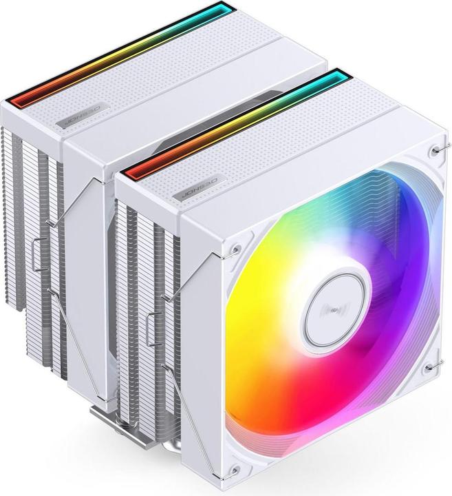 Jonsbo CB80 CPU-Kühler, Dual-Tower, 2 x 120mm, PWM, ARGB - weiss (153 mm)