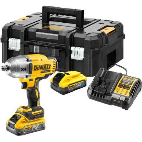 DeWalt, Bohrmaschine + Akkuschrauber, Akku-Schlagschrauber 1/2", 1355Nm 18V Li-lon 2x5,0Ah POWERSTACK (DCF900H2T-QW) (Ak...
