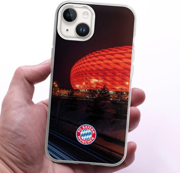 Produktbild DeinDesign Silikon Hülle für Apple iPhone 14 Handyhülle Case Smartphone Schutzhülle FC Bayern München FCB (Apple iPhone 14)