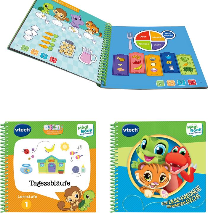 Productafbeelding VTech Magibook Story'Friends inkl. Buch Tagesabläufe Lernstufe 1 (Duits, 2 - 7 Jaren)