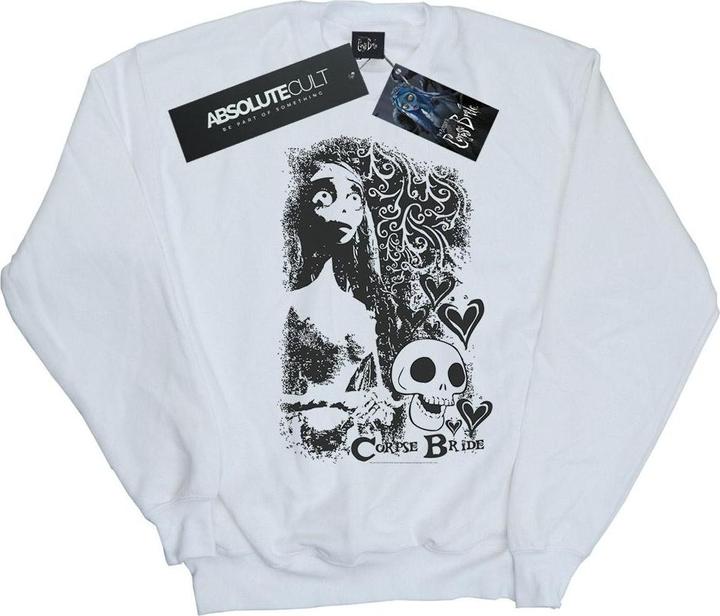 Actual product image Corpse Bride Girls Skull Logo Sweatshirt (116)
