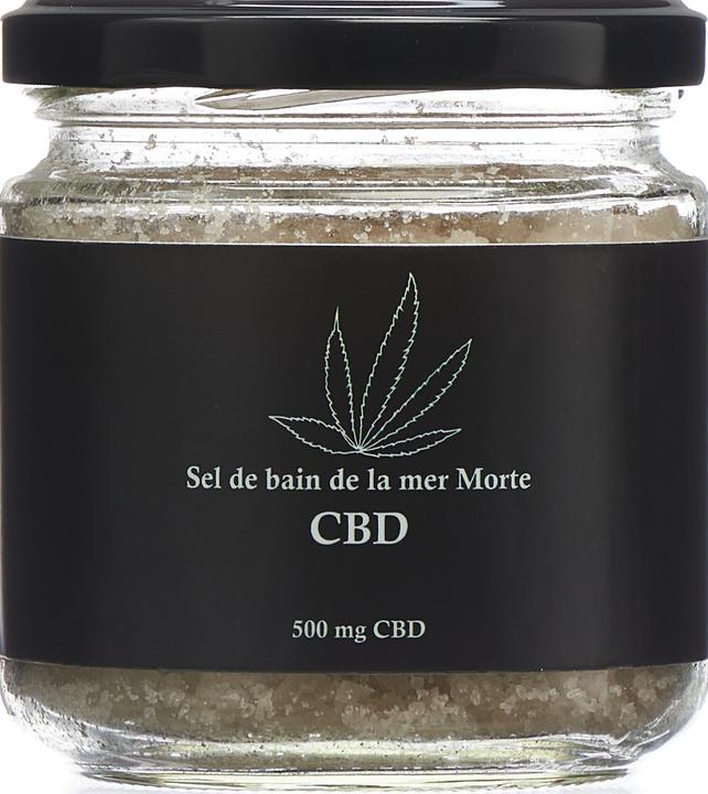 Immagine prodotto Swiss CannaMed Sali da bagno del Mar Morto al CBD (350 ml, Perle da bagno)