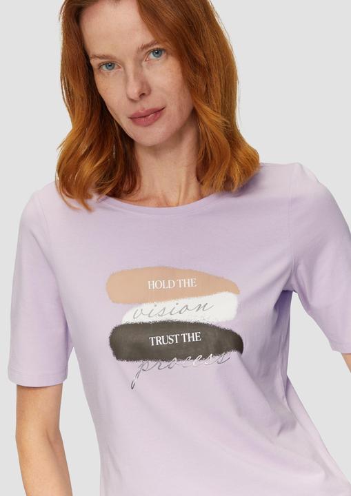 Actual product image S.Oliver T-Shirt Elastisches T-Shirt mit Frontprint (40)