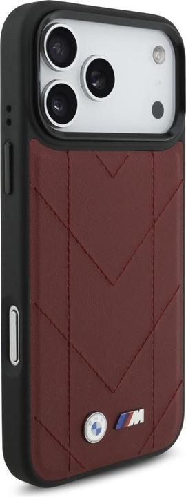 Actual product image BMW Etui M Quilted Logo MagSafe do iPhone 17 Pro Max czerwony (Apple iPhone 17 Pro Max)