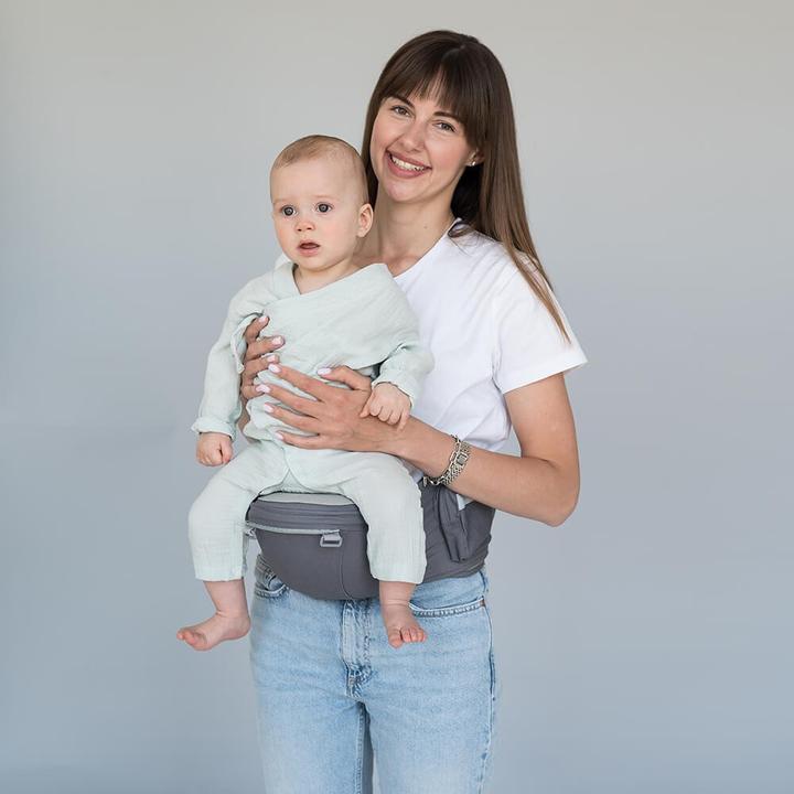 Image du produit Milkii Babytrage Hüftsitz, Hellgrau