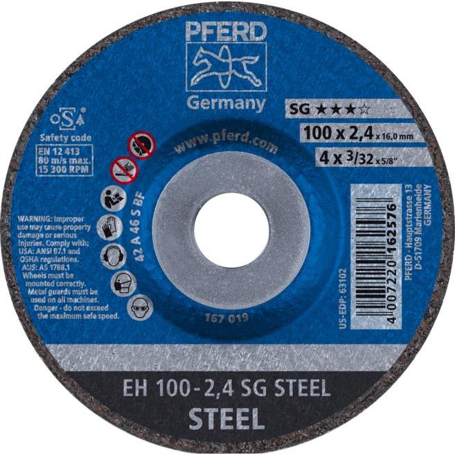 Pferd, Sägeblatt, Trennscheibe EH 100-2.4 A 46 S SG/16.0 VPE: 25