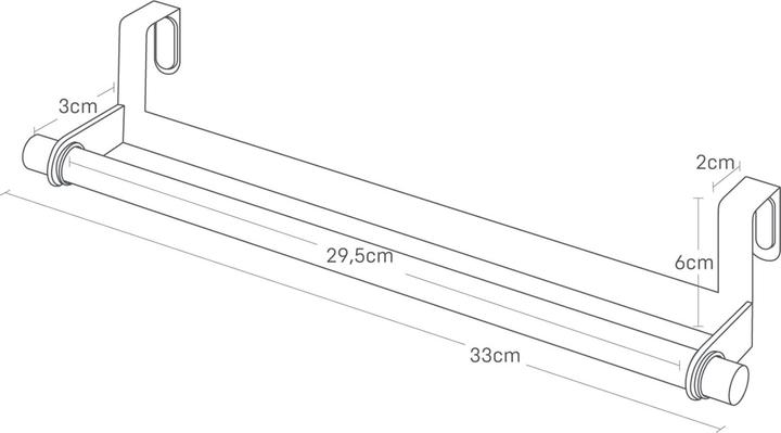 Actual product image Yamazaki Wide towel rail TOSCA