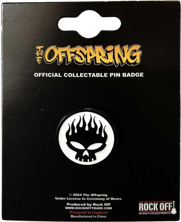 Produktbild The Offspring Totenkopf Abzeichen Messing Emaille