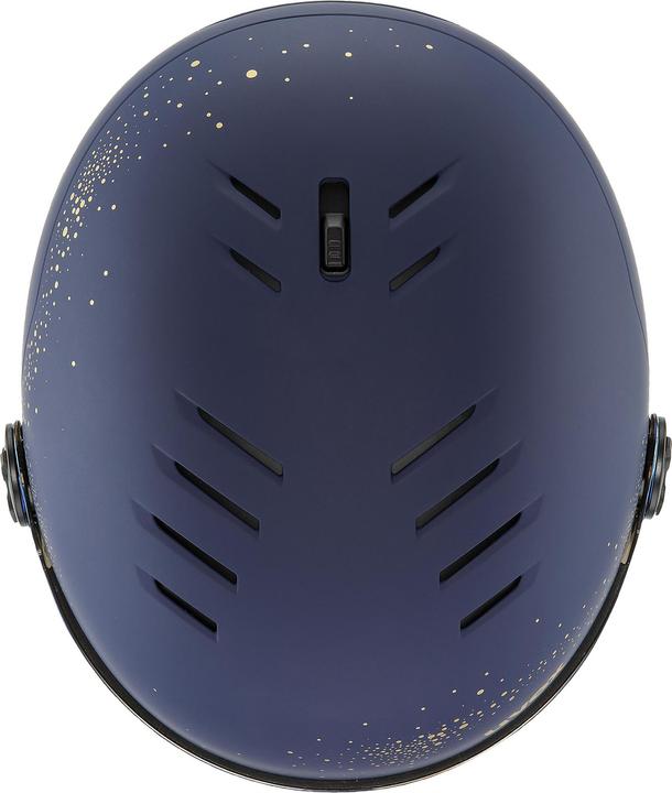 Produktbild Uvex Wanted Visor Women Edition Skihelm (Grösse: 54-58 cm, 50 polar sparkles/gold matt) (54 - 58 cm, M)