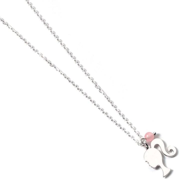 Immagine prodotto Carat Collana e ciondolo Barbie Silhouette e perlina di quarzo (argento) (Argento)