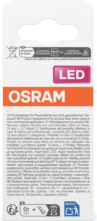 Actual product image Osram CLP FIL Mirror (E14, 350 lm, 1 x)