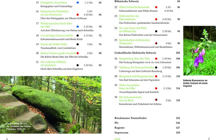 Nährwerte und Zutaten Wandertouren für Langschläfer Sächsische Schweiz (Deutsch, Michael Kleemann, 2020)