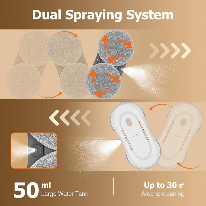 Image du produit Chovery Fensterputzroboter CL-3 mit Sprühfunktion