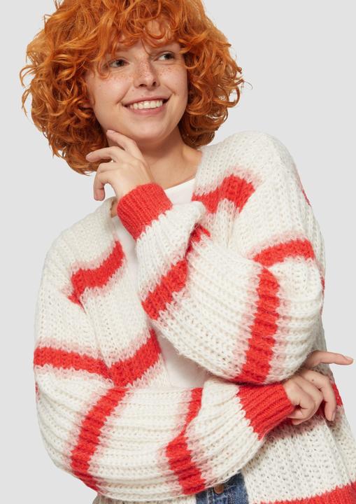 Image du produit S.Oliver Strickjacke Offene Strickjacke mit Blockstreifen (L)