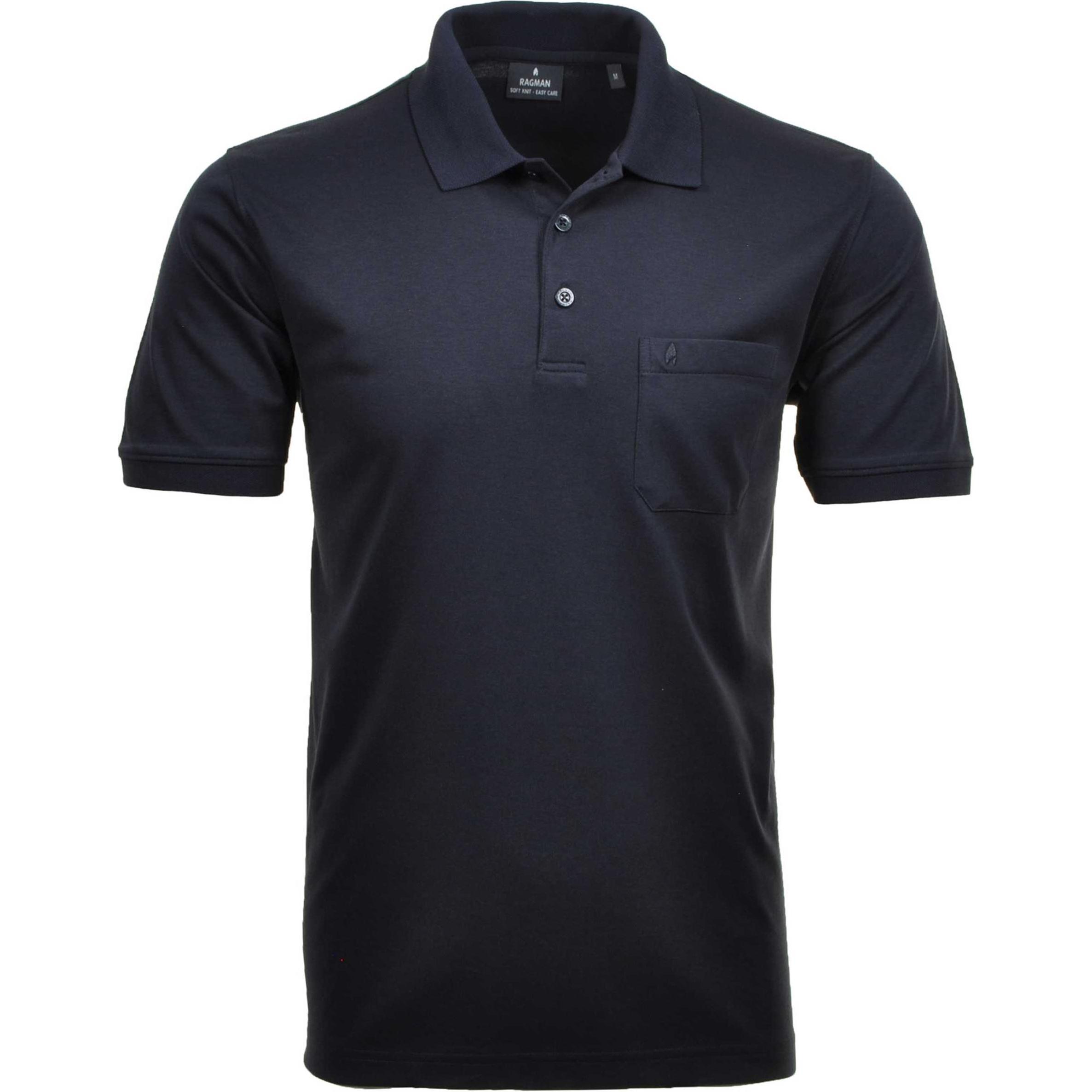 Ragman, Herren, Shirt, Herren-Poloshirt, Blau, (M)