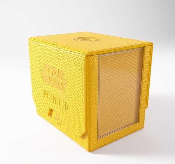 Actual product image Gamegenic GGS20161 - Star Wars: Unlimited Deck Pod, for up to 60 double-sleeved cards, yellow