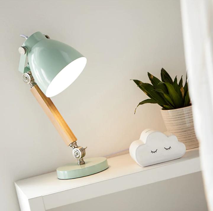 Image du produit Lifetime Kidsrooms Lampe de table bois / métal rose (E27)